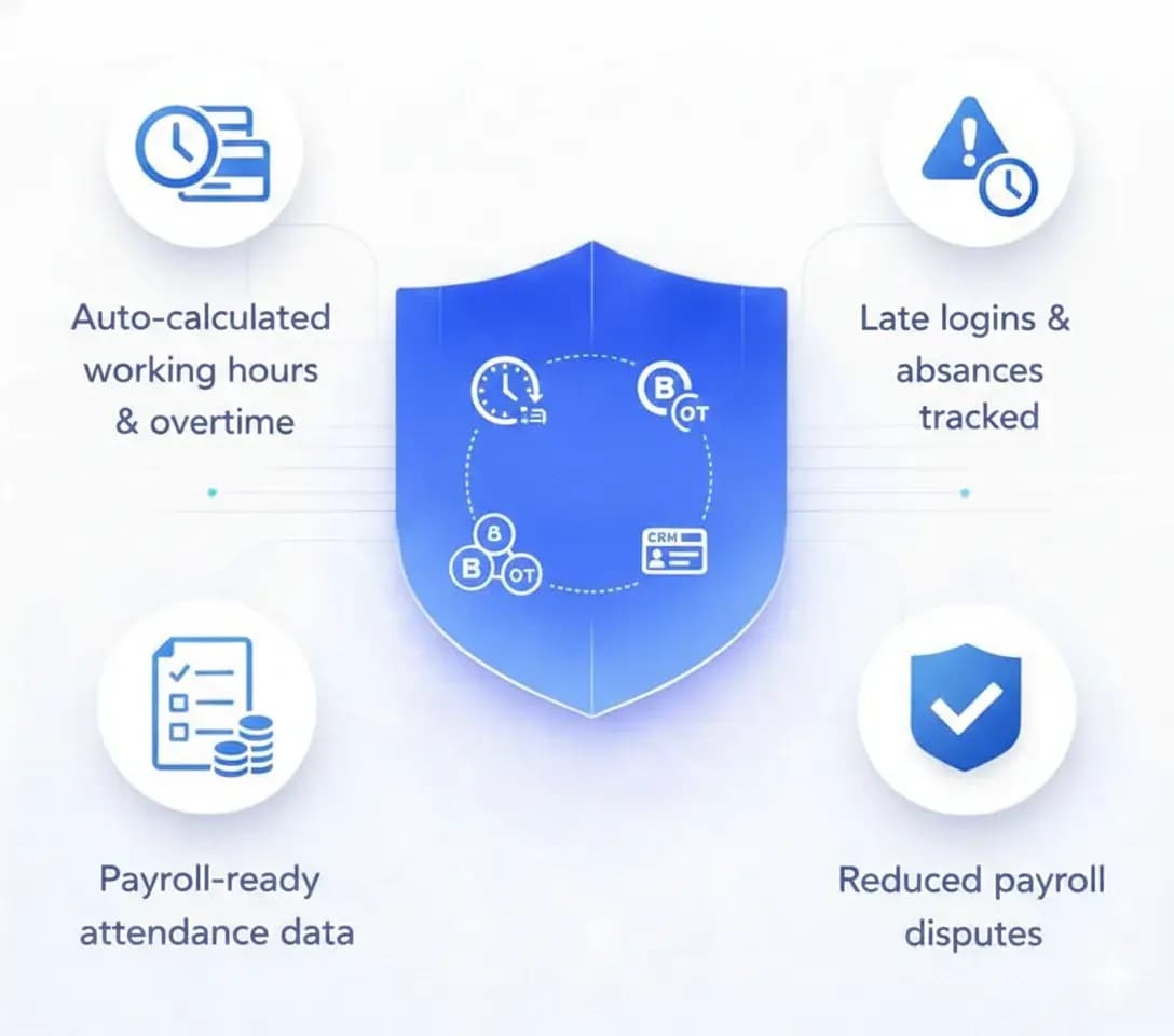  Automated Working Hours & Payroll Readiness 