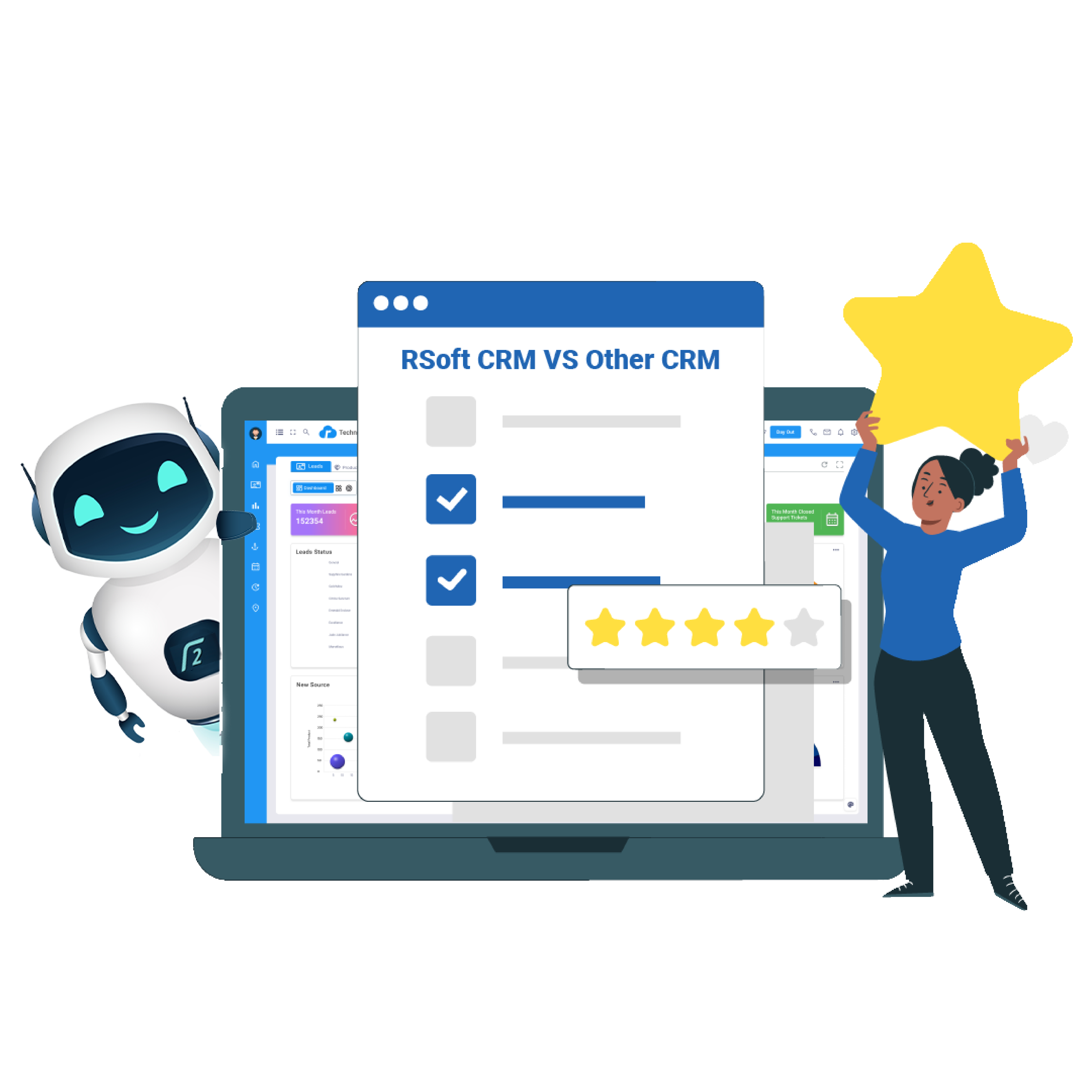 CRM comparison chart 2025